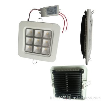 9W LED Grille Light Square for Bathroom LED Downlight